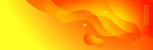 Fond Bannière Rouge Orange Moderne — Image vectorielle