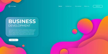 Modern soyut arkaplan renkli tema posterler, şablon, web başlığı arkaplanı, mobil ekran duvar kağıdı, web paneli için kullanılabilir