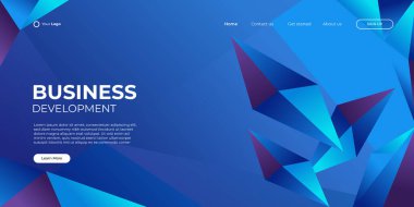 İniş sayfası vektör şablonu. Sıvı sıvı renk şekilli soyut modern arka plan. Web siteleri ve uygulamalar için minimalist şablon