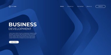 İniş sayfası vektör şablonu. Sıvı sıvı renk şekilli soyut modern arka plan. Web siteleri ve uygulamalar için minimalist şablon