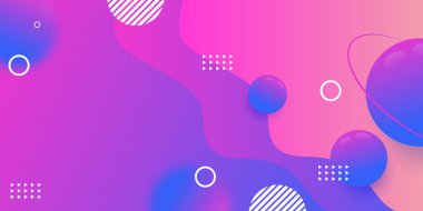 İniş sayfası için soyut renkli arkaplan tasarımı. Akışkan gradyan bileşimi. Gelecekçi tasarım posterleri