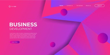 Web sitesi açılış sayfası arka plan, Modern Soyut tarz