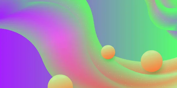 Абстрактний Сучасний Графічний Елемент Динамічні Кольорові Форми Хвилі Градієнтний Абстрактний — стоковий вектор