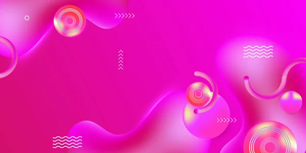 Abstraktes Farbenfrohes Hintergrunddesign Für Die Landing Page Flüssiges Gefälle Formt — Stockvektor