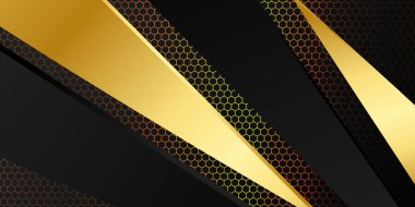 siyah ve altın soyut arkaplan