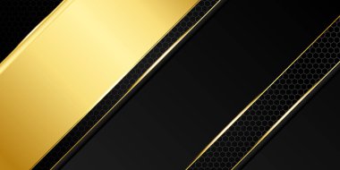 siyah ve altın soyut arkaplan