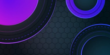 Renkli ışık ile modern çokgen şekil boyutu soyut katmanlar arka plan