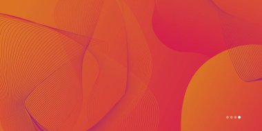 Sunum tasarımı şablonu için iş ve kurumsal konsepte sahip modern soyut 3D arka plan. Gradyan canlı karşıtlık rengi