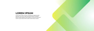 Soyut yeşil sancak tasarımı ağ şablonu seti. Yatay başlık web pankartı. Vektör soyut grafik tasarım pankart şablonu.