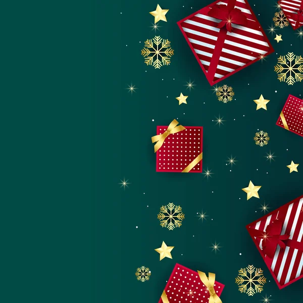 Noël Fond Carte Vœux Hiver Joyeux Voeux Noël Vacances Hiver — Image vectorielle
