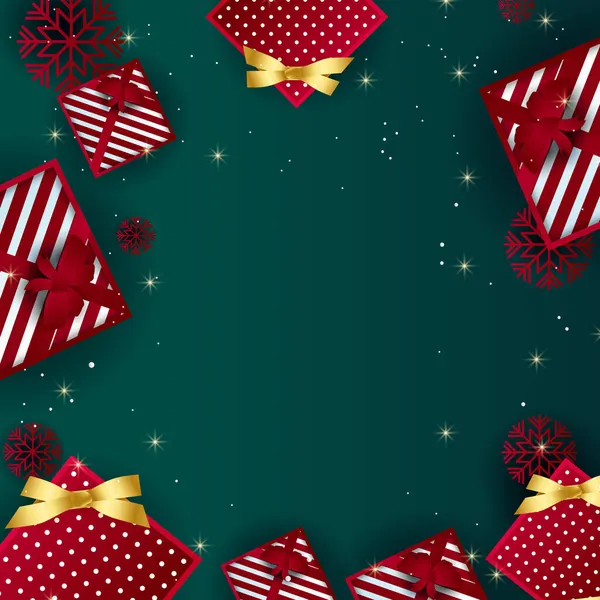 Noël Fond Carte Vœux Hiver Joyeux Voeux Noël Vacances Hiver — Image vectorielle