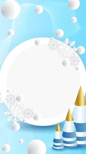 Рождественский Зимний Фон Украшения Рождественский Плакат Фоне Рождества Снеговиком Подарочной — стоковый вектор