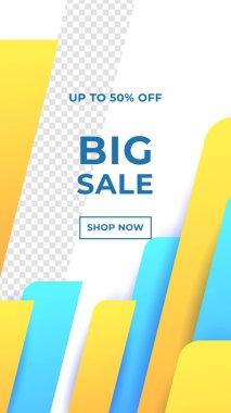 Parlak renklerle büyük satış afişi şablonu. Vektör tasarım şablonu. Vektör illüstrasyon satışı afiş şablonu tasarımı, büyük indirim özel. Süper Satış, sezon sonu özel teklif afişi.