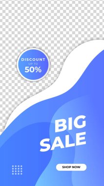 Satış promosyon web sitesi afiş şablonları. Sosyal medya afişleri. Satış ve İndirimli Teklif İlanları. Sosyal ağlar ve vektör illüstrasyonları için modaya uygun bir şablon. Fotoğraf okuluyla tasarım.