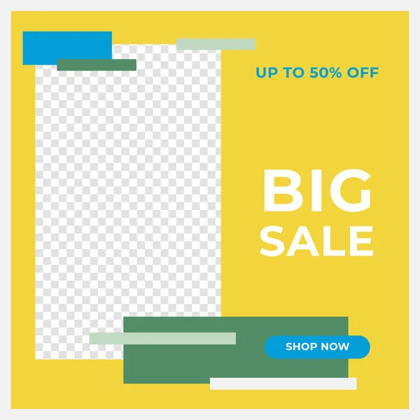 Sale Template Banner Background Special Offer Big Sale Discount Best — Stock Vector
