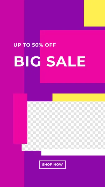 New Year Sale Big Sale Black Friday Discount Banner Template — Stock Vector