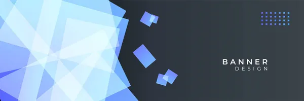 Moderne Abstrakte Farbverlauf Dunkelviolett Blau Banner Hintergrund Abstrakte Geometrische Blaue — Stockvektor