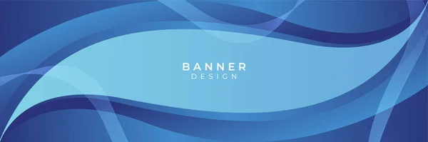 Modelo Banner Azul Escuro Colorido Design Banner Web Abstrato Cabeçalho — Vetor de Stock