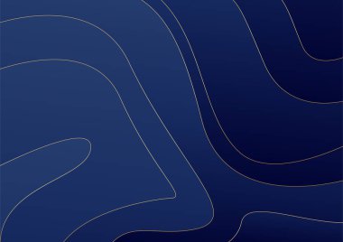 Soyut altın mavisi geometrik ve çizgi arkaplan. Lüks şablonları ve altın ışıklı çizgileri olan soyut koyu mavi prim arka plan. Sunum paneli için modern vektör şablonu