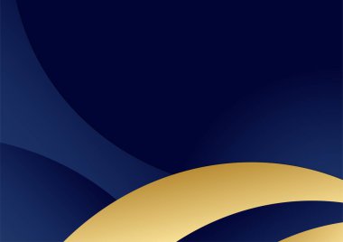 Soyut mavi ve altın sarısı iplikli beyaz arka plan. Soyut çokgen desenli lüks altın rengi koyu mavi.