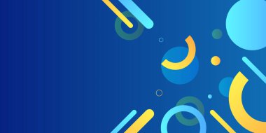 Modern mavi ve sarı soyut arka plan. Koyu mavi turuncu parlak soyut arkaplan vektör tasarımı modern ve gelecekçi kurumsal kavram ile