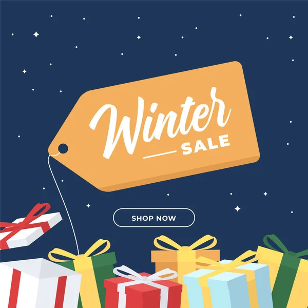 Αφηρημένα Σχέδια Φόντου Χειμωνιάτικη Χριστουγεννιάτικη Πώληση Διαφημιστικό Περιεχόμενο Μέσων Κοινωνικής — Διανυσματικό Αρχείο