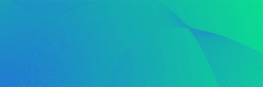 Soyut modern renkli mavi yeşil gradyan geniş geometrik pankart tasarımı. Web sitesi tasarımı için modern kapak başlığı arka planı, sosyal medya kapağı reklamları, afiş, davetiye kartı