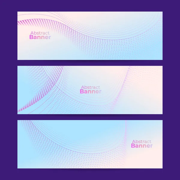 Modern Pink Blue Abstract Web Banner Background Creative Design Vector — Stock Vector