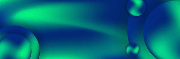 Abstrait Moderne Coloré Vert Foncé Dégradé Large Conception Bannière Géométrique — Image vectorielle