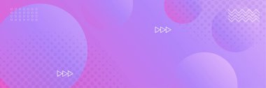 Soyut modern renkli pembe mor gradyan geniş geometrik pankart tasarımı. Web sitesi tasarımı için modern kapak başlığı arka planı, sosyal medya kapağı reklamları, afiş, davetiye kartı