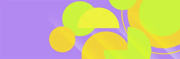 Abstrato Moderno Colorido Amarelo Roxo Verde Gradiente Amplo Design Banner — Vetor de Stock