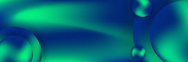 Абстрактний Сучасний Барвистий Темно Зелений Градієнт Широкого Геометричного Банерного Дизайну — стоковий вектор