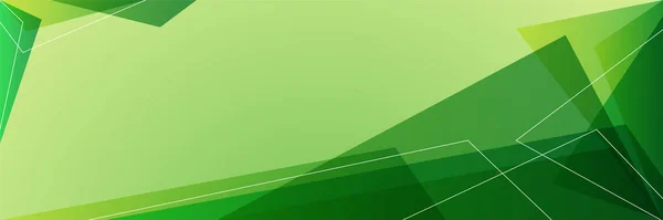 Abstrato Moderno Colorido Verde Gradiente Amplo Design Banner Geométrico Fundo — Vetor de Stock