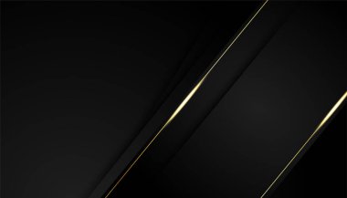 Sunum tasarımı şablonu için modern basit mavi ve altın soyut arkaplan