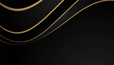 Sunum tasarımı şablonu için modern basit mavi ve altın soyut arkaplan