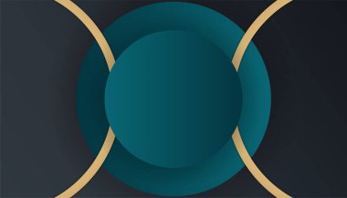 Modern lüks koyu yeşil ve altın soyut arka plan