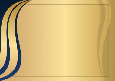 Modern mavi ve altın soyut arka plan. Vektör soyut grafik tasarım pankart şablonu.