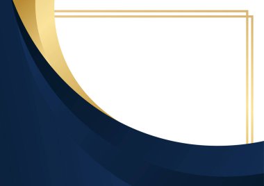 Modern mavi ve altın soyut arka plan. Vektör soyut grafik tasarım pankart şablonu.