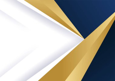 Modern mavi ve altın soyut arka plan. Vektör soyut grafik tasarım pankart şablonu.