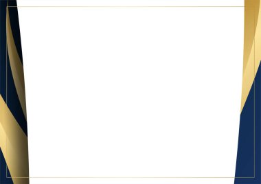 Modern mavi ve altın soyut arka plan. Vektör soyut grafik tasarım pankart şablonu.