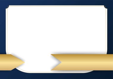 Modern mavi ve altın soyut arka plan. Vektör soyut grafik tasarım pankart şablonu.