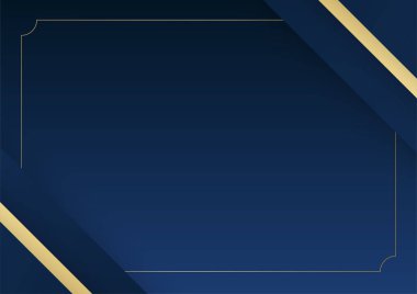 Modern mavi ve altın soyut arka plan. Vektör soyut grafik tasarım pankart şablonu.