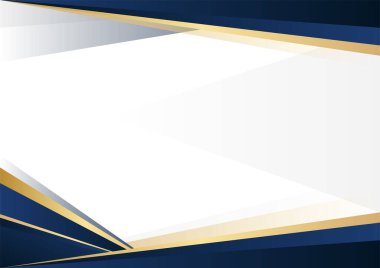 Modern mavi ve altın soyut arka plan. Vektör soyut grafik tasarım pankart şablonu.