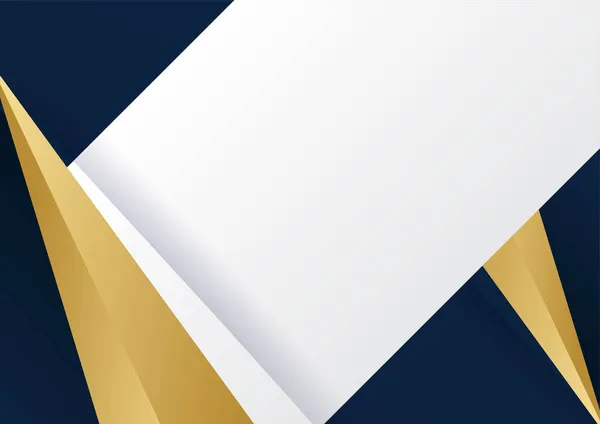 Moderno Fundo Abstrato Azul Dourado Modelo Fundo Padrão Banner Design —  Vetores de Stock