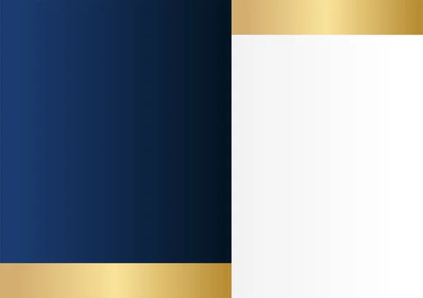 Nowoczesne Niebiesko Złote Abstrakcyjne Tło Wektor Abstrakcyjny Sztandar Graficzny Szablon — Wektor stockowy