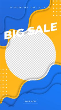 Özel indirimli sosyal medya şablonu. Sosyal medya hikayeleri satışı için dinamik modern satış afişleri, web sayfası, cep telefonu. Satış afişi şablonu tasarımı özel teklif seti.