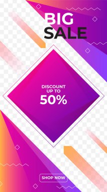 Özel indirimli sosyal medya şablonu. Sosyal medya hikayeleri satışı için dinamik modern satış afişleri, web sayfası, cep telefonu. Satış afişi şablonu tasarımı özel teklif seti.