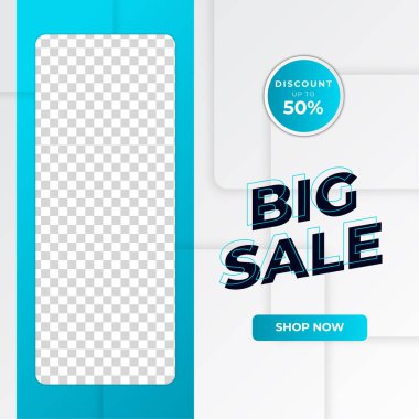 İndirimli indirimli pankart tasarımı sosyal medya şablonu. Sosyal medya iletileri, web sayfası, cep telefonu için dinamik modern sıvı satışı afişleri. Satış afişi şablonu tasarımı özel teklif seti.