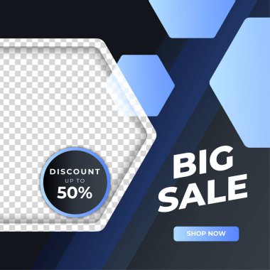 İndirimli indirimli pankart tasarımı sosyal medya şablonu. Sosyal medya iletileri, web sayfası, cep telefonu için dinamik modern sıvı satışı afişleri. Satış afişi şablonu tasarımı özel teklif seti.