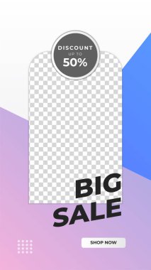 İndirimli indirimli pankart tasarımı sosyal medya şablonu. Sosyal medya iletileri, web sayfası, cep telefonu için dinamik modern sıvı satışı afişleri. Satış afişi şablonu tasarımı özel teklif seti.